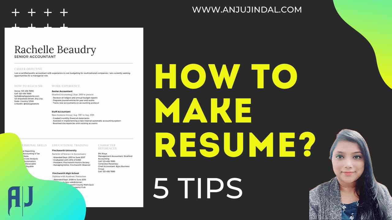 How to make a resume