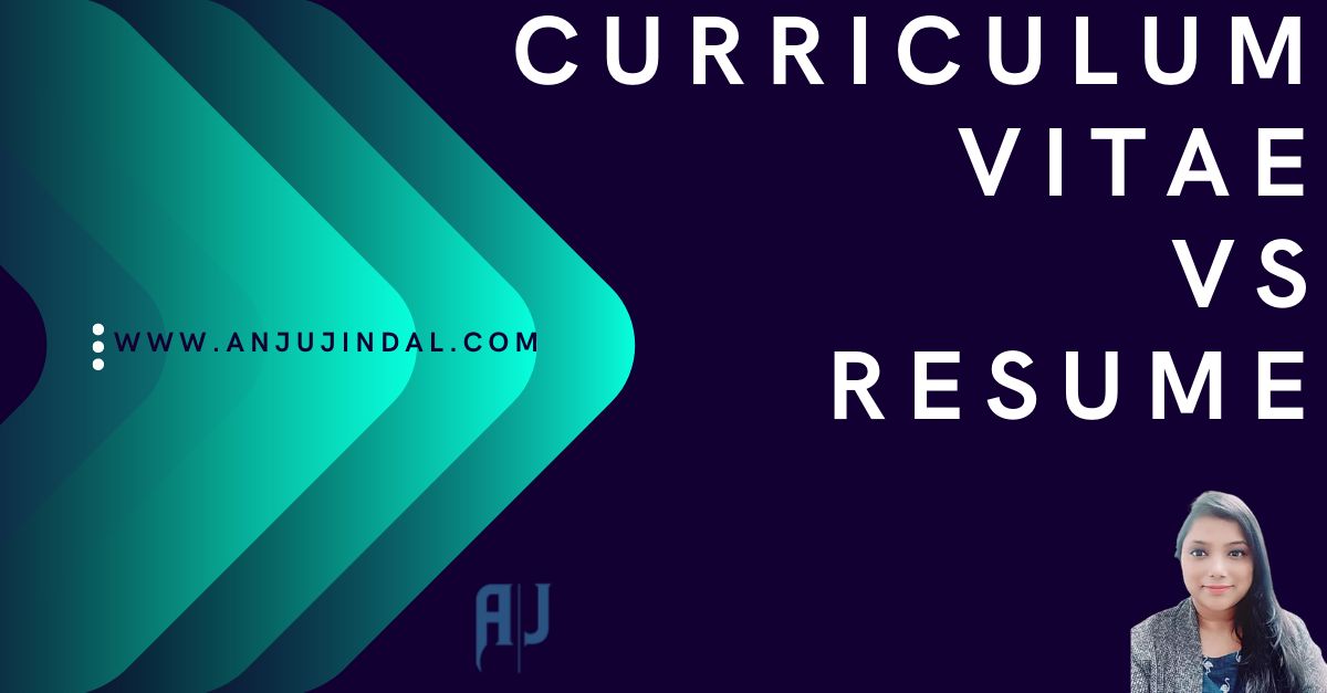 Resume Vs Curriculum Vitae